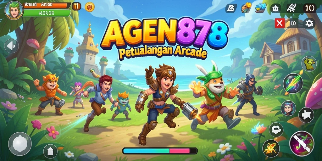 Tampilan gameplay AGEN878 yang seru dan penuh warna.