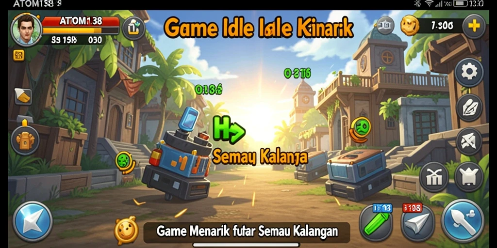 Tampilan gameplay ATOM138 yang menarik dan seru untuk dimainkan.