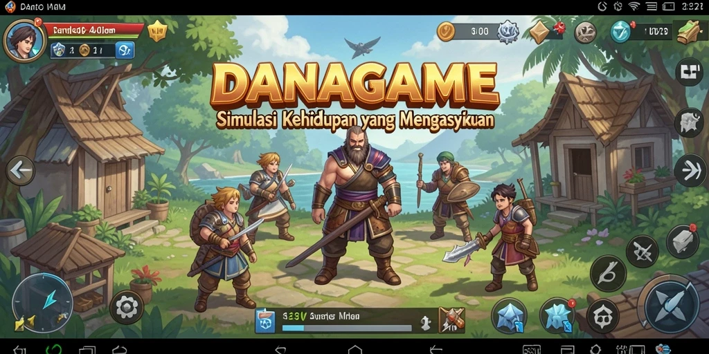 Tampilan gameplay simulasi kehidupan yang menarik dan interaktif.