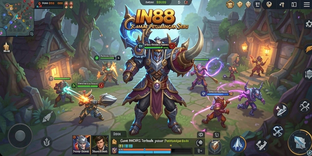 Tampilan gameplay seru dalam dunia MMORPG yang luas.
