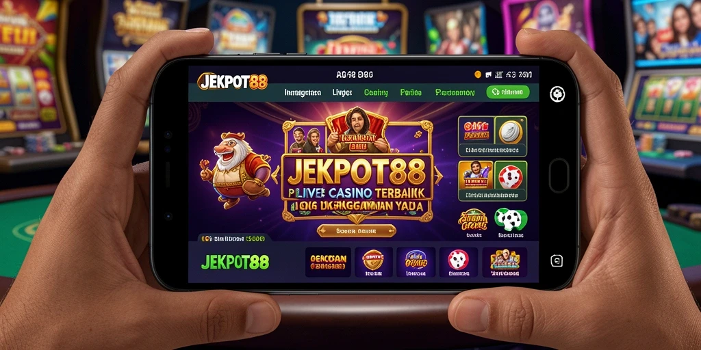 Tampilan gameplay Live Casino yang mendebarkan di JEKPOT88.