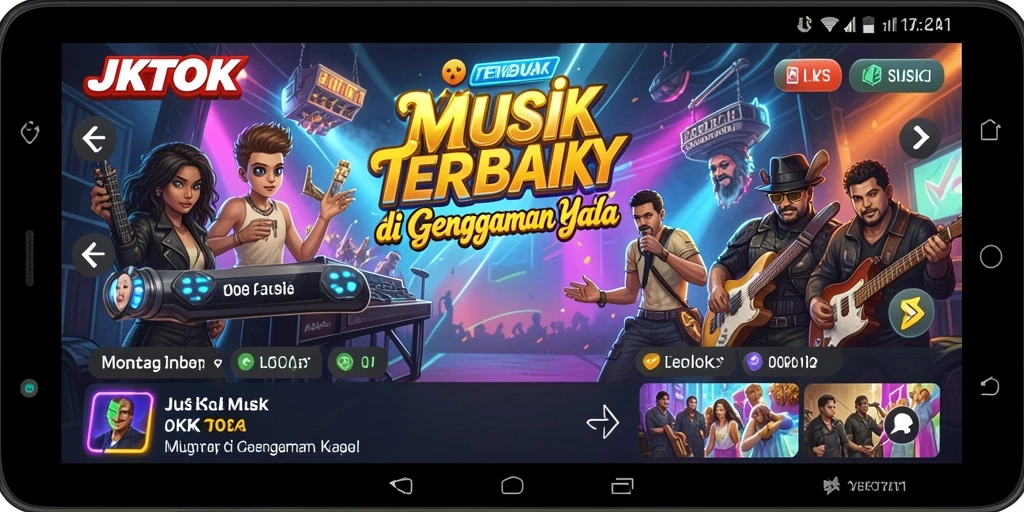Tampilkan screenshot gameplay JKTOK yang menarik dan penuh warna.
