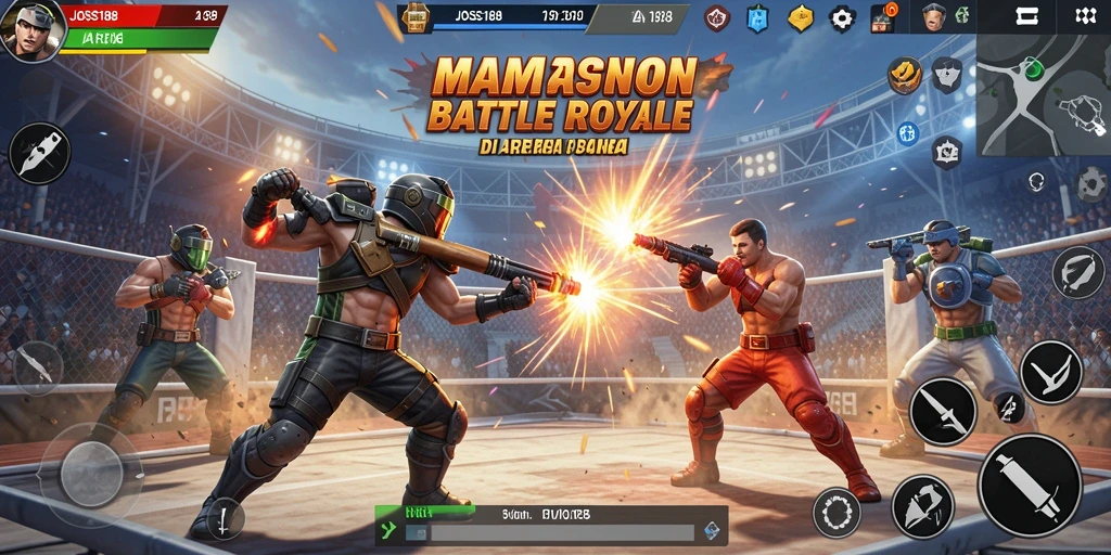 Tangkapan layar aksi seru dalam JOSS188 Battle Royale.