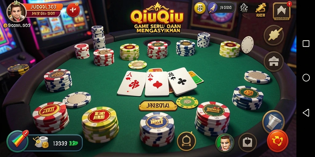 Tampilan menarik gameplay QiuQiu di JUDOL303.