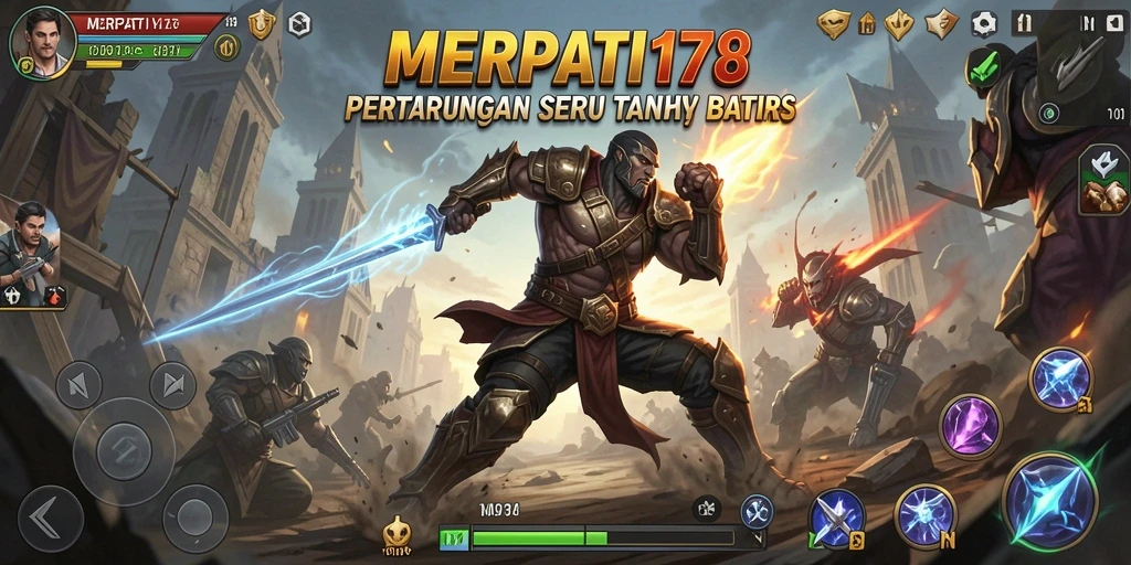 Screenshot gameplay MERPATI178 dengan aksi pertarungan menegangkan.