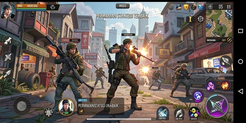 Tampilan gameplay MPO303 dengan aksi strategi yang intens.