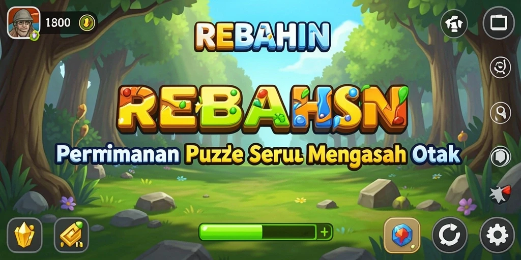 Tampilan gameplay REBAHIN yang menantang dan menarik.