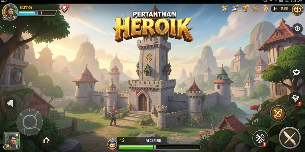 Gambaran gameplay menarik Tower Defense di RK77.