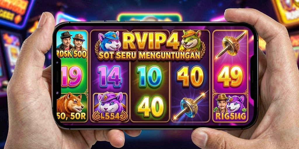 Screenshot RPVIP4 menampilkan gameplay Slot yang mengasyikkan dan penuh warna.