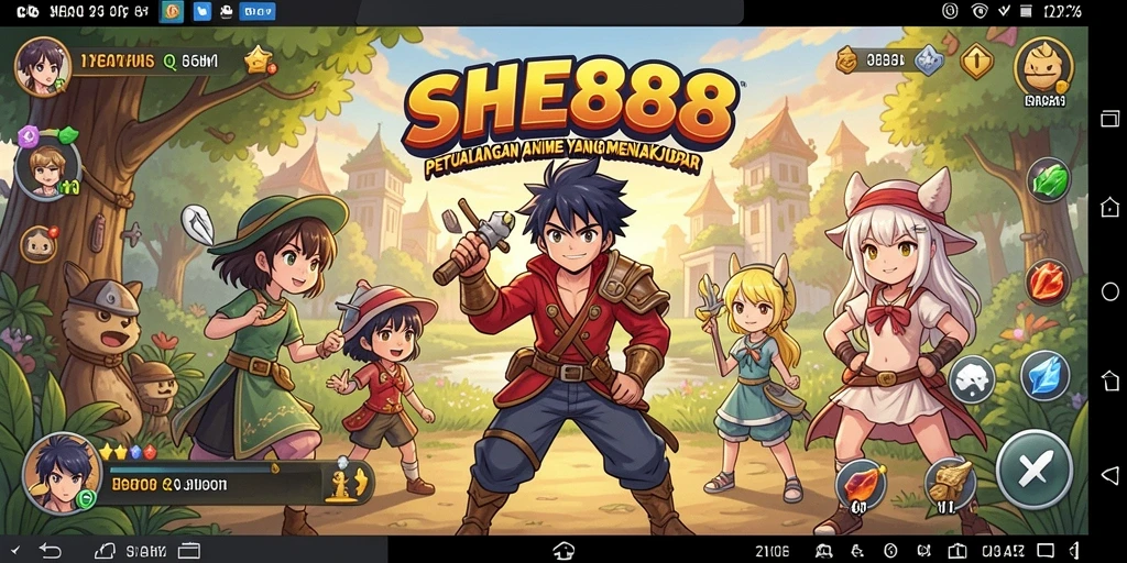 Gameplay SHE888 dengan karakter Anime yang memukau dan petualangan seru.