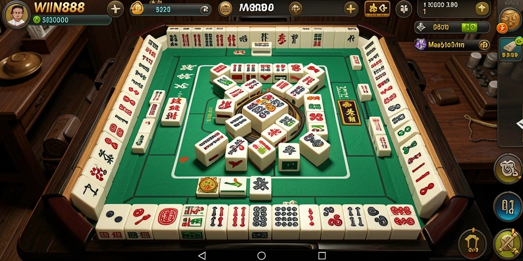 Tampilan gameplay WIN88 yang seru dengan Mahjong.