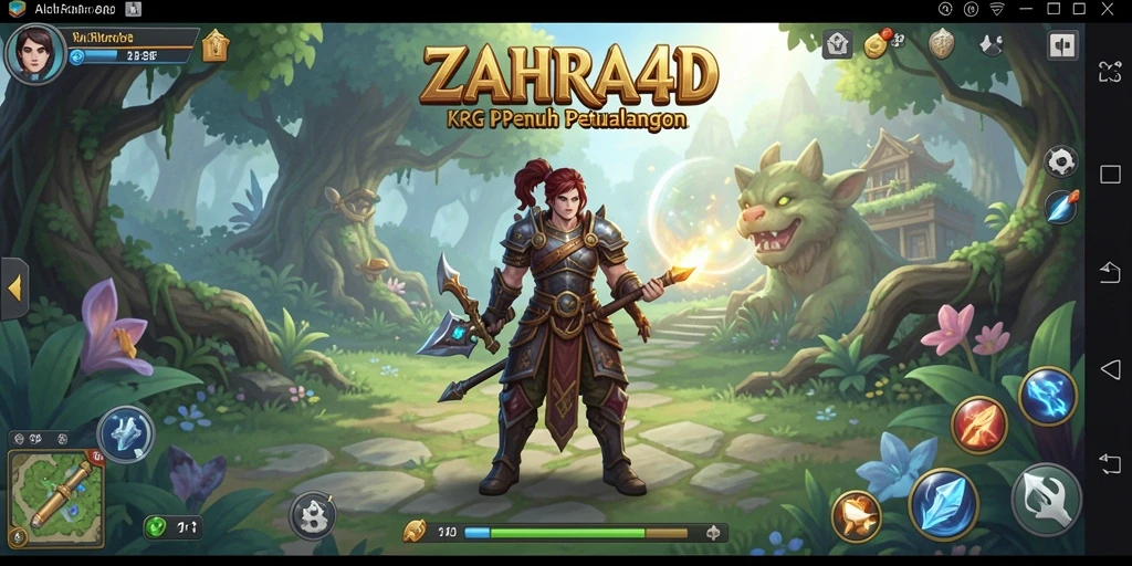 Tampilan gameplay ZAHRA4D yang menakjubkan dan mendalam.